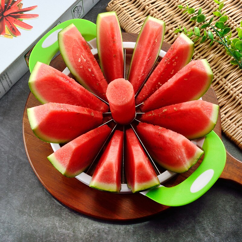 Rvs Watermeloen Snijden Artefact Creatieve Fruit Snijgereedschap Meloen Slicer