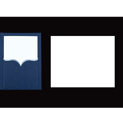 Cuckoo-cartas de visita para de cumpleaños, tarjetas de agradecimiento, hospital, por juego, camafeo retro, letras de agradecimiento, tarjetas de boda, 1 Uds.: DARK BLUE