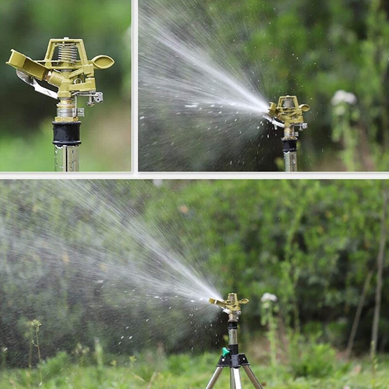 2 Packs 1/2 zoll Legierung Sprinkler, Heavy-Duty Auswirkungen Sprinkler, Sprinkler Bewässerung Sprinkler, für Garten Bewässerung