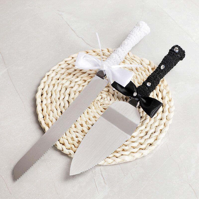 4 st/set rostfritt stål bröllopstårta kniv spade glas vin koppar pizza server romantisk blomma harts födelsedagsfest servis