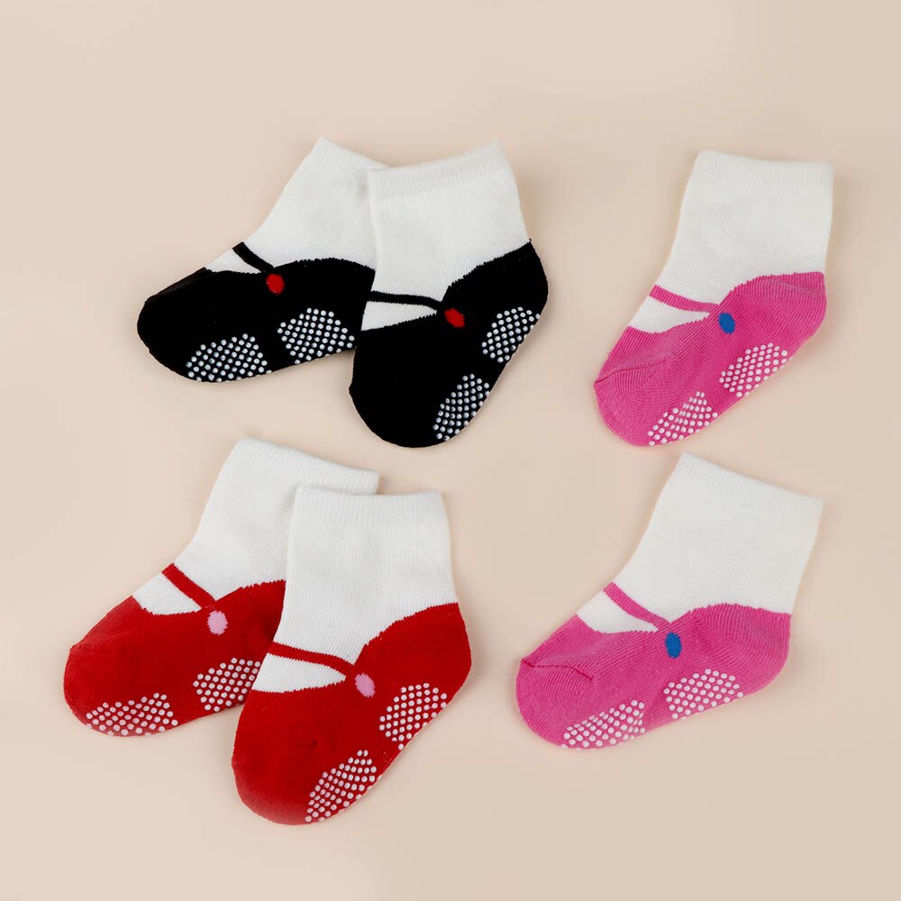 1 par Acessórios de Vestuário de Algodão Do Bebê Outono Inverno Infantil Das Crianças Das Meninas Do Bebê Meias Crianças Ballet Quente Skid Dança Meia