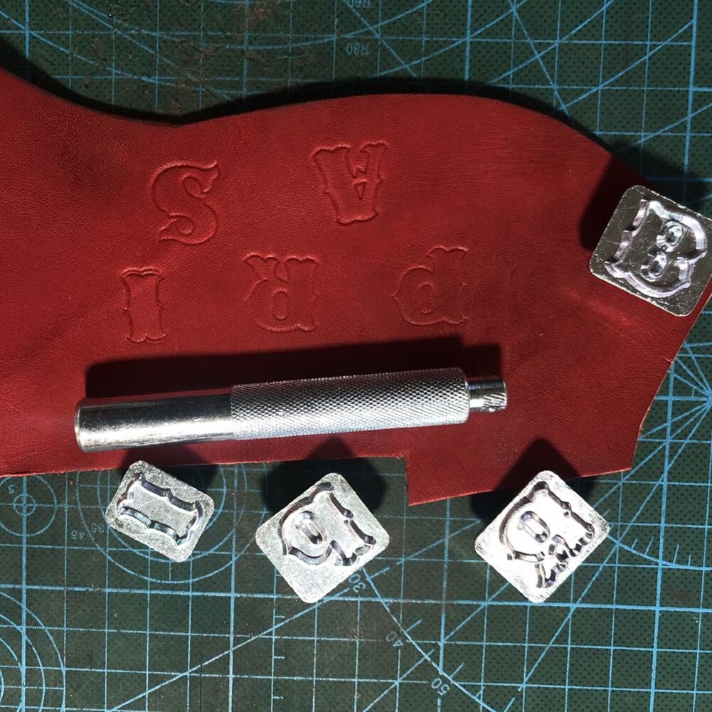 juego de alfabeto de Arte de cuero tallado en , sello de letras hecho a mano, herramientas portátiles duraderas de Metal DIY SMD66
