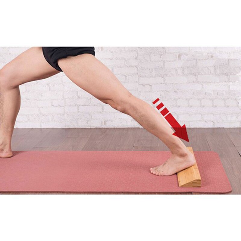 -26X7.5cm Yoga Brick Round Brick Oblique Plank Beech Semicircular Arc Brick Oblique Board Square Brick