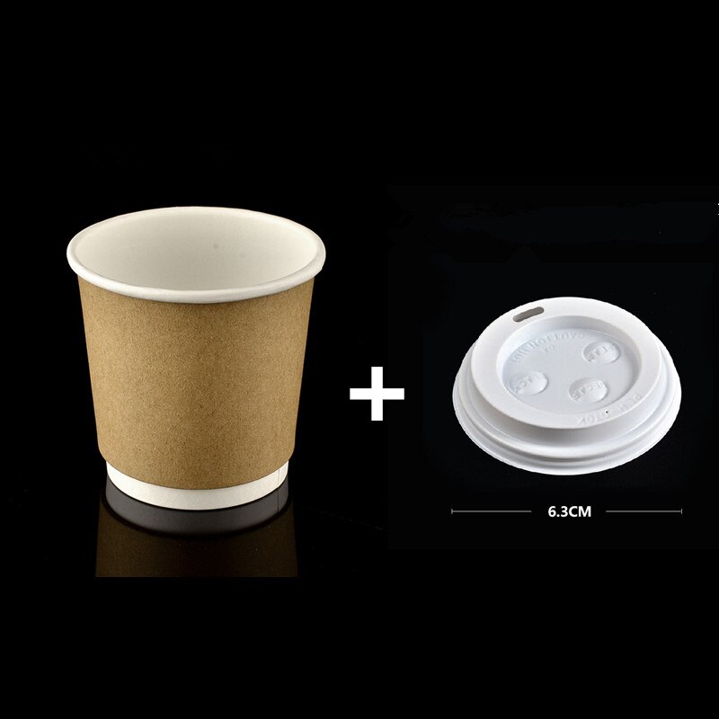 100pcs Disposable coffee cup 4OZ small paper cup y... – Vicedeal