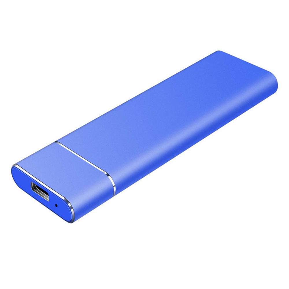 Unidad de estado sólido móvil SSD 1/2/4T, dispositivo de almacenamiento, disco duro externo portátil tipo C, USB 3,0, disco duro de estado sólido para ordenador portátil: Blue 4T