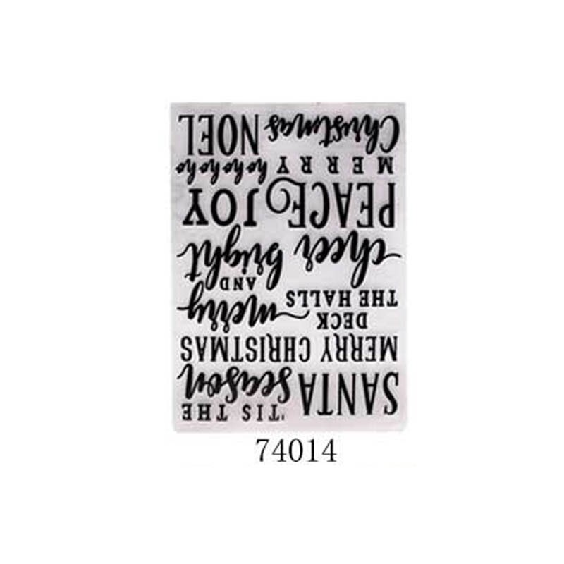 1Pcs Making Paper Cards DIY Photo Album Multifunction Embossing Folder Template Embossing Plastic Wedding Decoration: 74014 letter