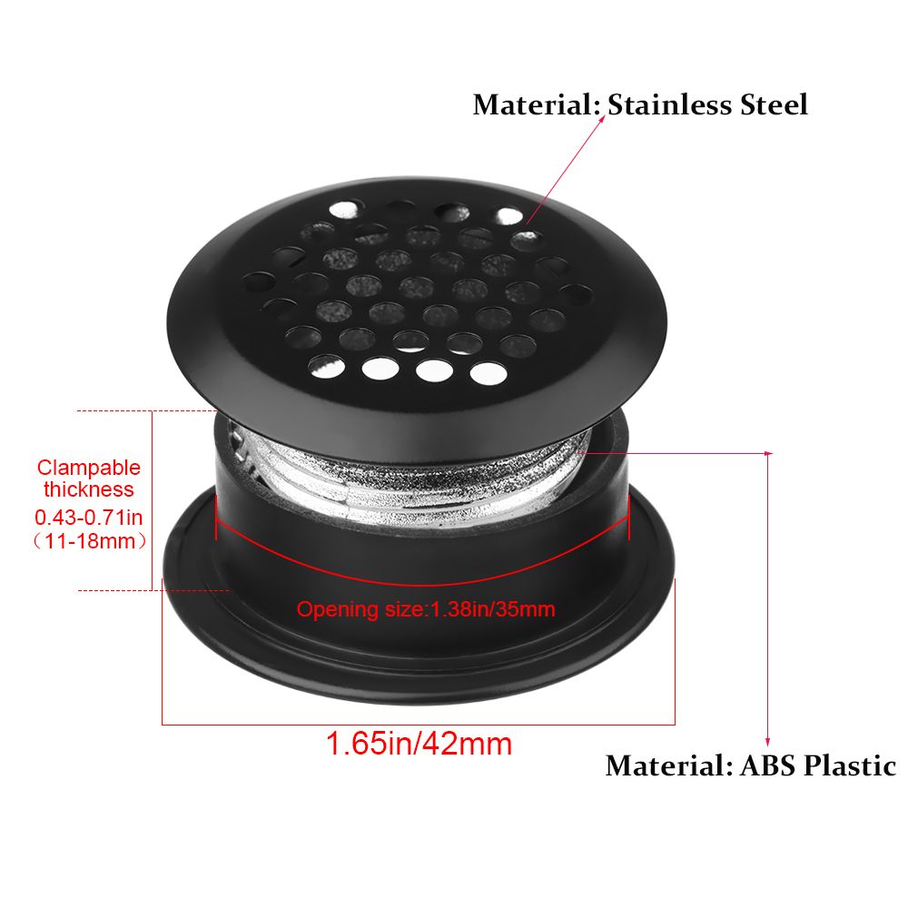 5Pcs Shoe Cabinet Ventilation Cover Wardrobe Double Sided Mesh Vent Hole Furniture Grilles Air Vent Cover Home Daily Accessories