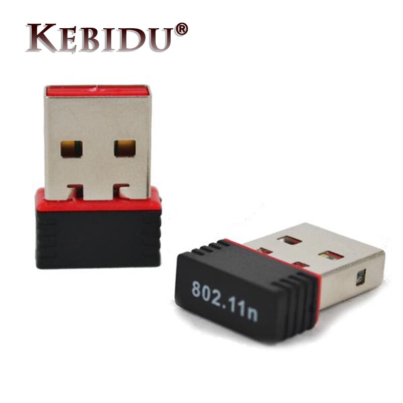 Kebidu Mini WiFi Draadloze Adapter High speed USB 2.0 Network Card 150Mbps 802.11 ngb Voor macbook XP PC Laptop USB WIFI antenne