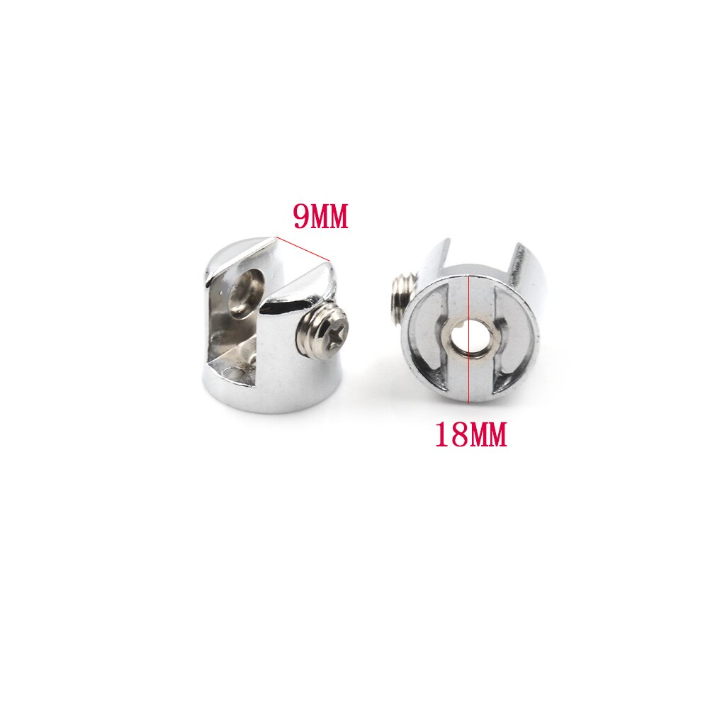4Stck Glas Klammern Verchromt Zink-legierung 6mm-8mm Einstellbare Schraube Für passen Meisten Glas Klammern