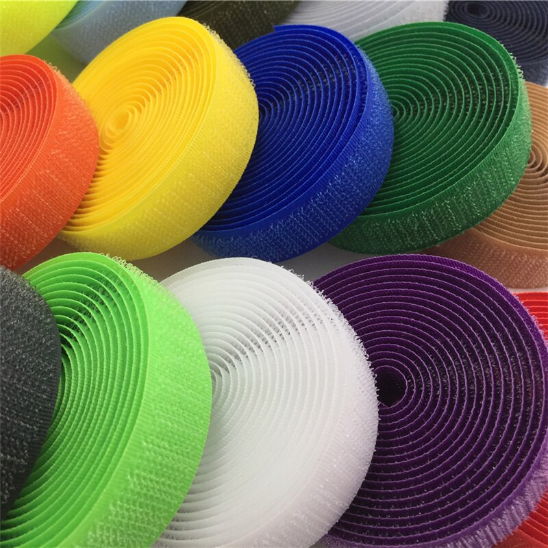 1Meter 2cm breite farbige klebeband Nylon haken und schleife Klebstoff verschluss Band für schuh reparatur