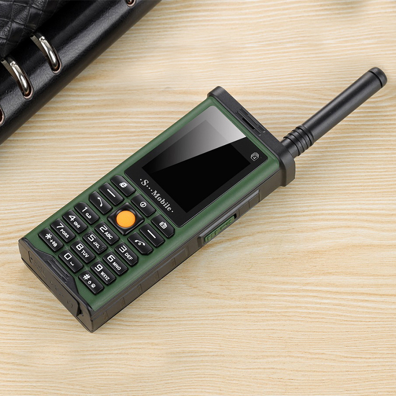 Durável áspero ao ar livre telefone móvel grande potência longa espera antena bom sinal 4 quatro sim 3d alto-falante ebook whatsapp tocha barato: green