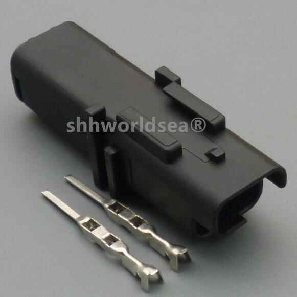 Shhworldsea 1 stücke 1,5mm 2Stift Weiblich männlich Wasser Temperatur Sensor Stecker Drehen Licht FO Lampe Stecker Für Renault Peugeot citroen: 1einstellen männlich
