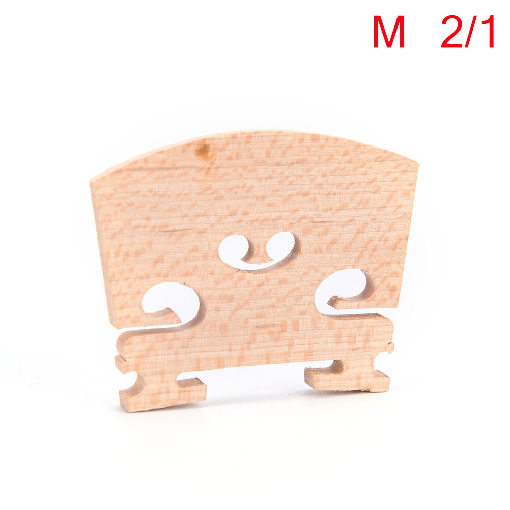 Houten Akoestische Viool Bridge Maple Viool Code Muziekinstrument Accessoire Voor Maat 1/4 1/2 3/4 4/4: M