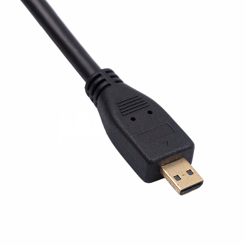 commun Micro HDMI vers HDMI câble plaqué or connecteur HDMI 1080P adaptateur hdmi adaptateur mâle vers femelle convertisseur