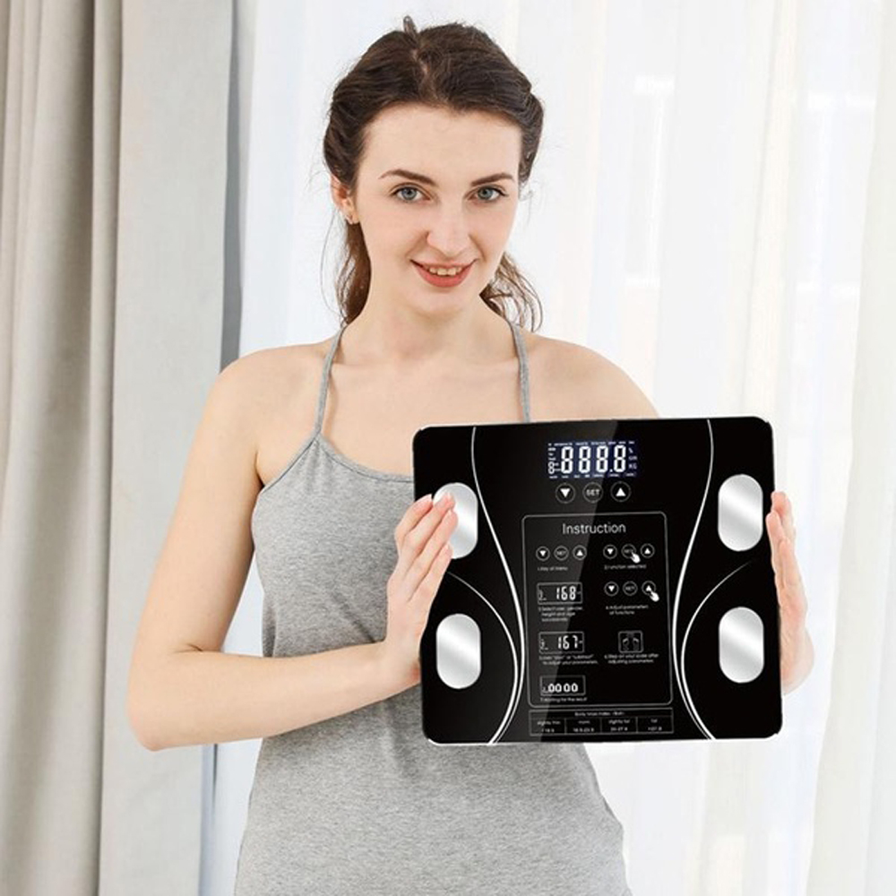 15 Datas Body Fat Scale BMI Scale Smart Electronic ​Scales LED Digital Bathroom Weight Scale Balance Body Composition Analyzer