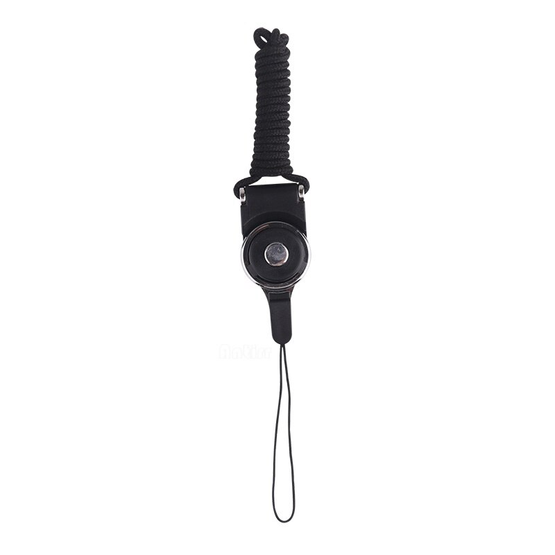 Cell Phone Neck Chain Straps Camera Sling rotatable Mobile Keychain Hang Rope Lariat decorative ribbon For iPhone Xiaomi Huawei: Black