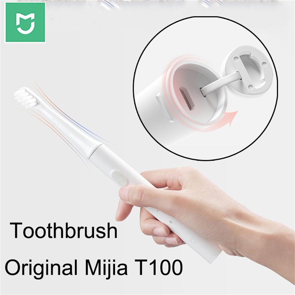 Xiaomi mijia  t100 sonisk elektrisk tandbørste voksen ultralyd automatisk tandbørste usb genopladelig vandtæt tandbørste