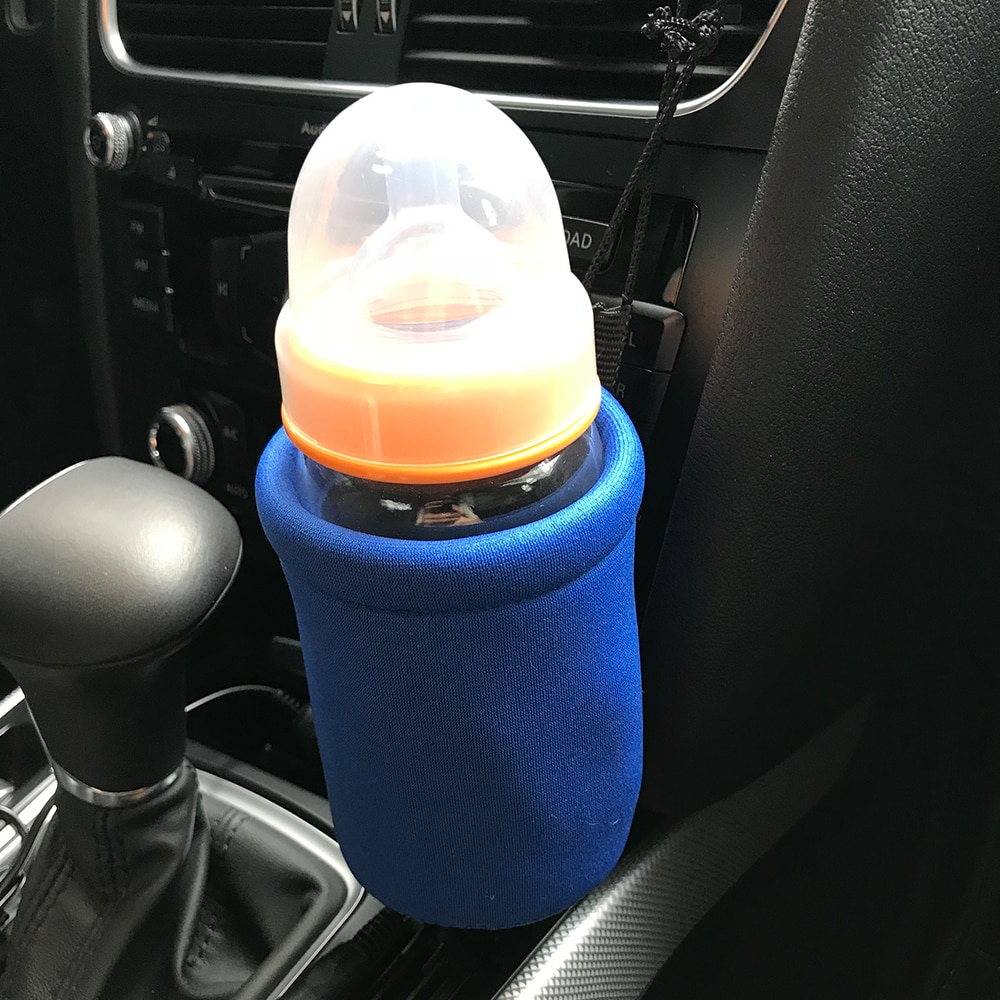 Draagbare DC Auto Babyflessenwarmer Heater Cover Eten Melk Travel Cup Covers Melk Water Drink Fles Cup Houden Warmming kachels