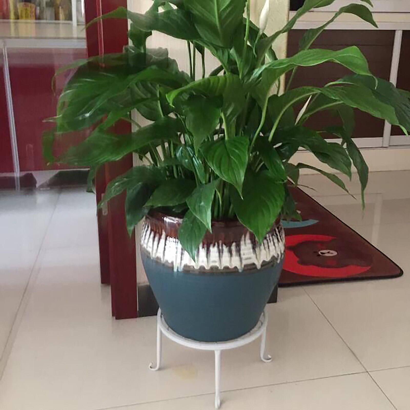 12-inch heavy pot plant stand, art forged pot , solid iron pot holder, decorative garden pot holder