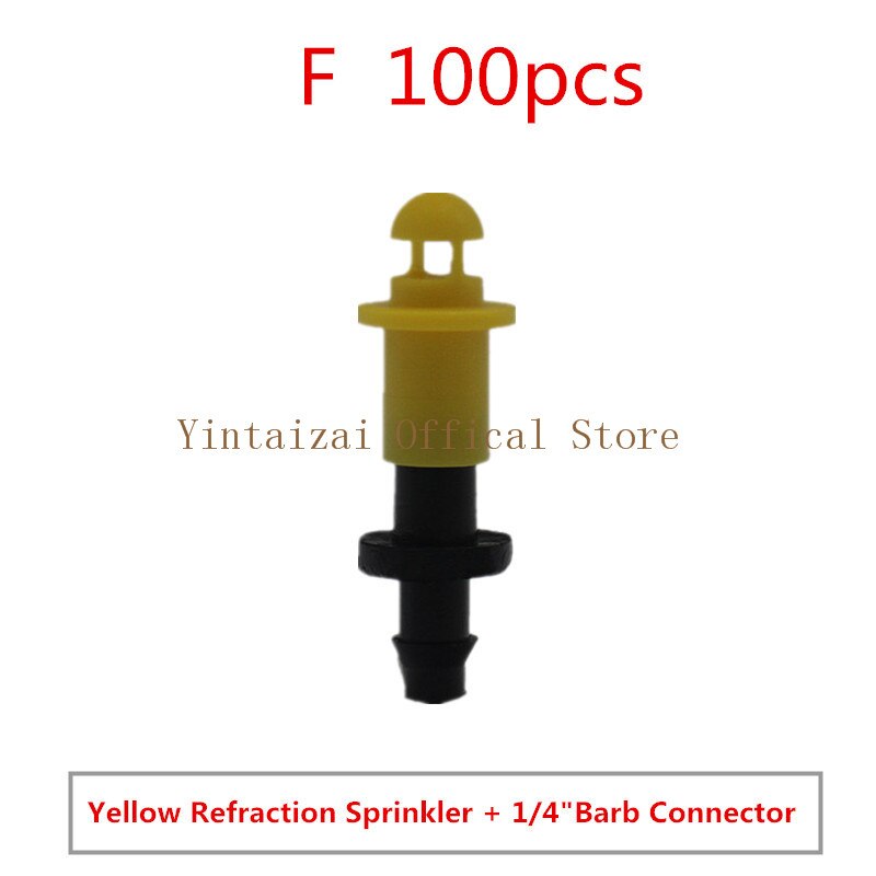 Fruit Tree Orchard Dripper Automatic Watering Device Atomized Micro Nozzle Sprinkler Irrigation Drip Irrigation Pipe Equipment: F  100pcs