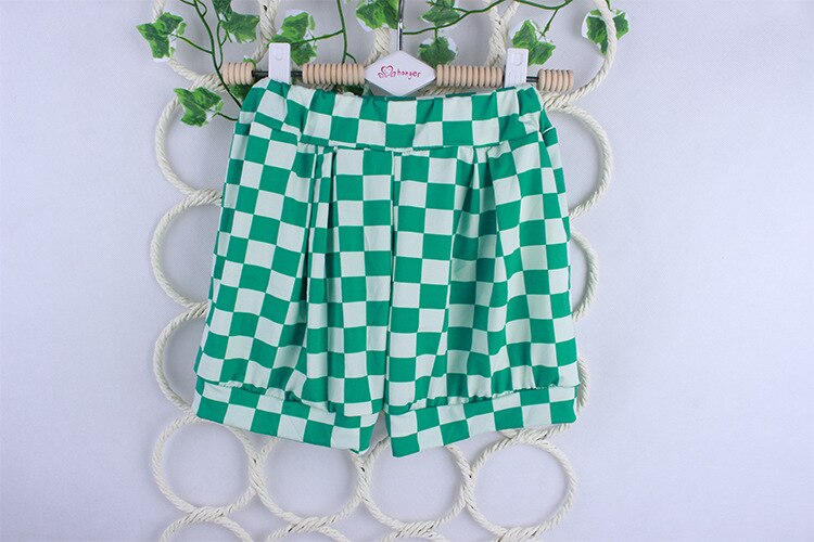 2-5Y meisjes shorts Gratis Grootte voor Kids meisje Rooster korte Broek Zomer Dunne korte Broek Cool girl Broek Kleding 3 kleuren: green