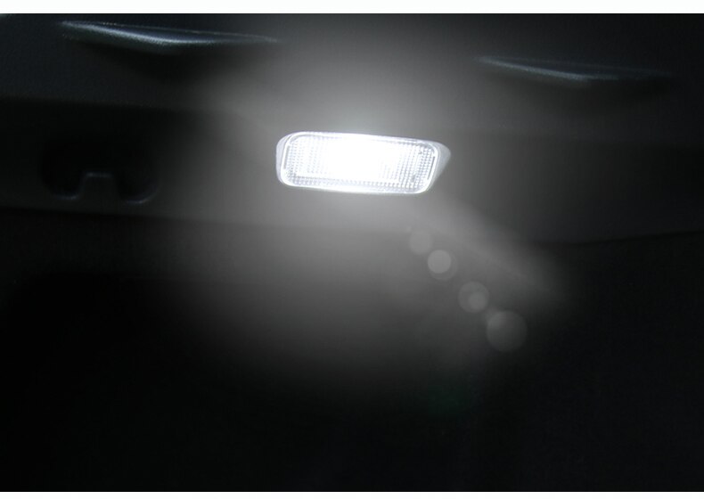1 x 12v t10 led-lamp bagagelamp interieur koepelverlichting kofferbakverlichting voor toyota c-hr chr accessoires: Wit