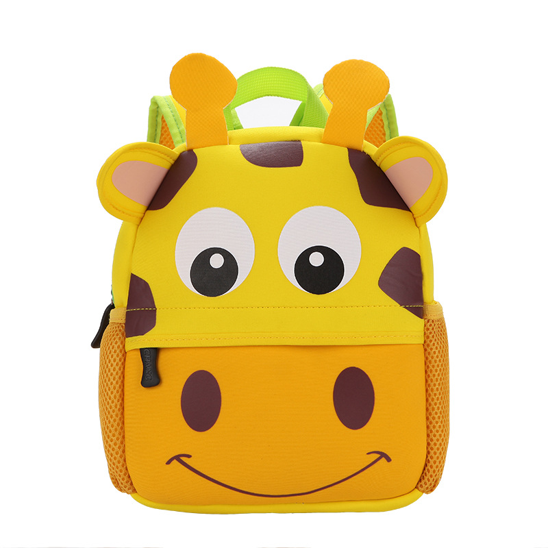 Populaire peuterschoolrugzakken met 3d cartoondieren, uilen, schooltassen voor kleuters, meisjes, jongens, schooltassen voor kinderen: Giraffe