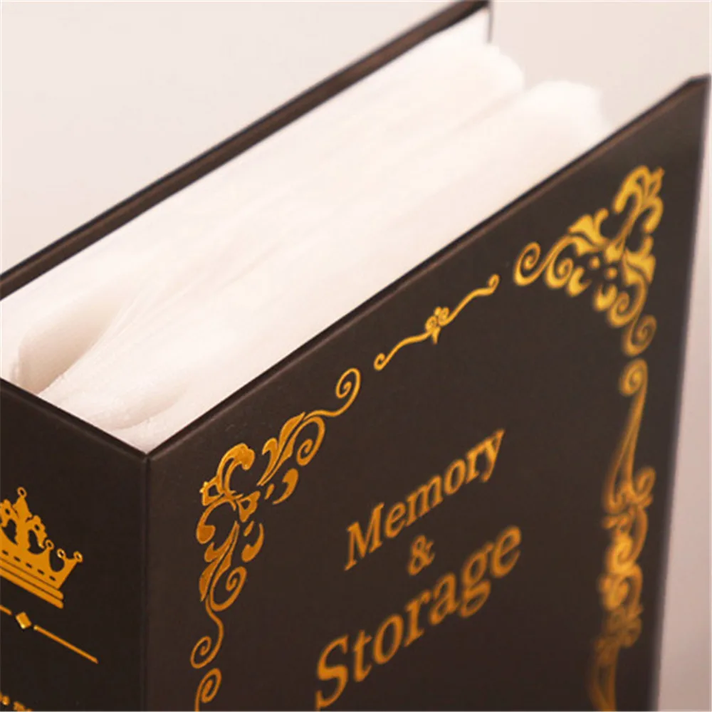 100 lommer 6 tommers diy vintage fotoalbum bildeetui oppbevaring scrapbooking bildeetui fotoalbumramme for barn