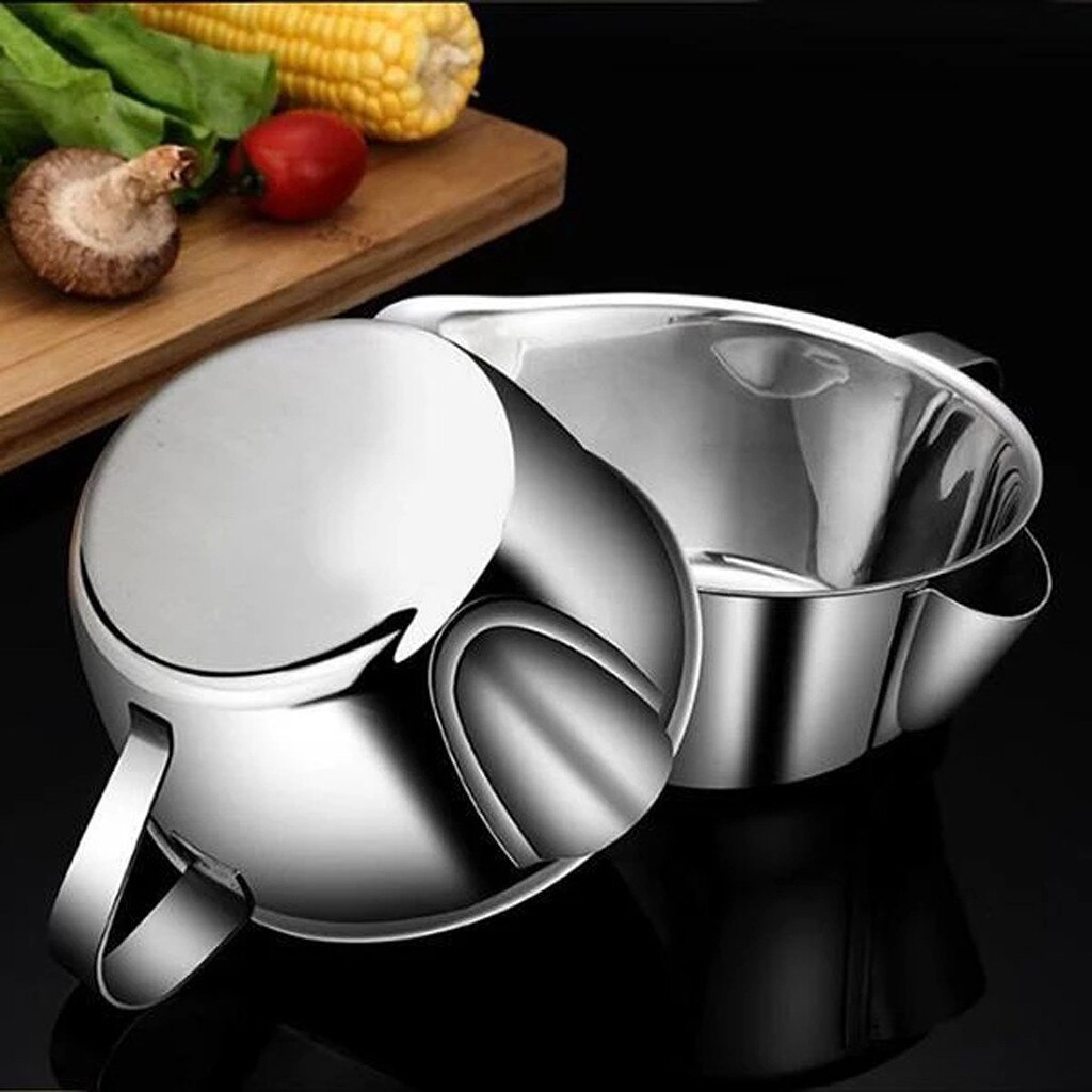 Colador de acero inoxidable 304 para cocina, filtro de aceite, separador de agua y aceite, filtro colador, Bol, olla, utensilios de cocina