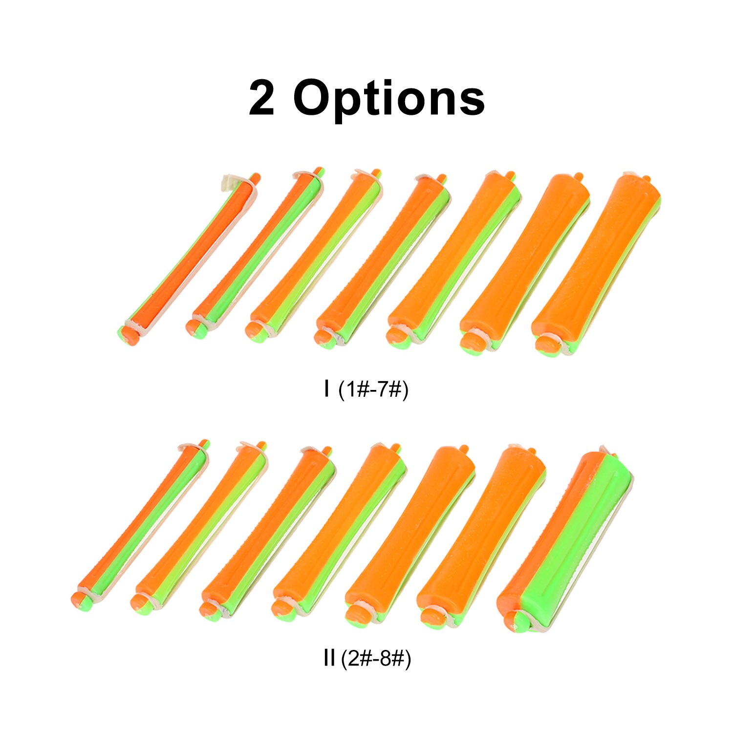 70 Pieces Perm Rods Hair Rollers with Perm Rod Bands Cold Rods Assorted Sizes Perming Curler DIY Hair Styling Beauty Tools