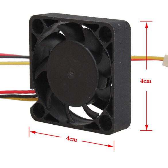 3 Pin 40mm Computer CPU Cooler Cooling Fan Fans PC 4cm 40x40x10mm DC 12V