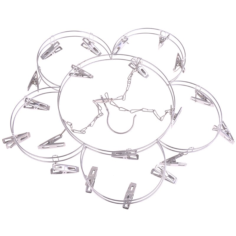 aluminium kleshenger rustfritt stål firkantet metalltråd klips stativ metall sokk undertøy klesklips utendørs lufttørker