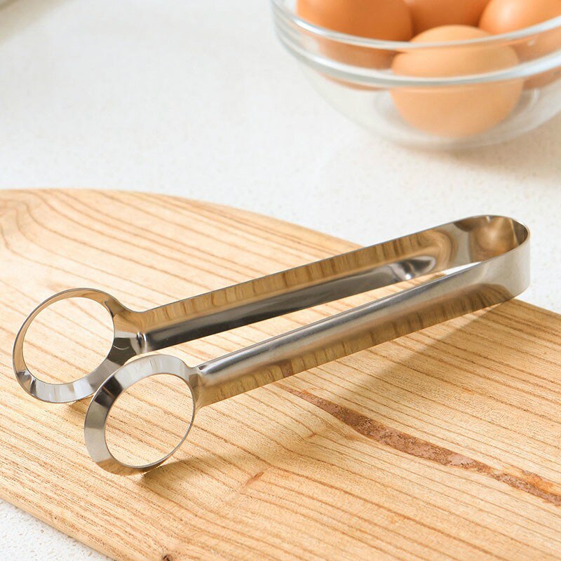 Stainless steel egg clipper practical home kitchen food sandwich bread baked goods clip long egg clip barbecue clip