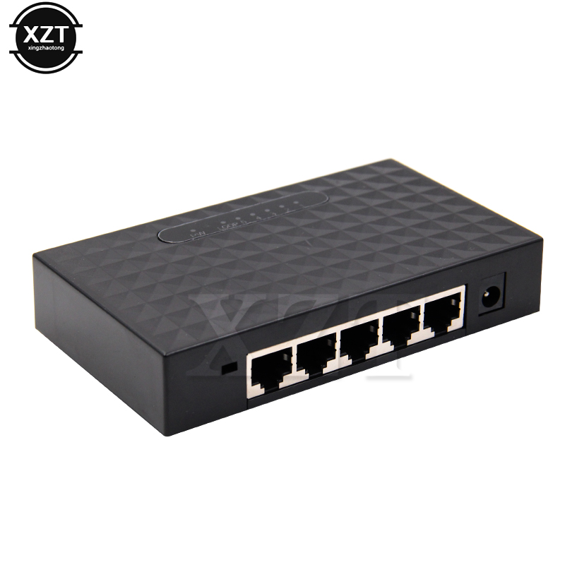 10/100/1000Mbps 5 Port Mini Base Gigabit HUB Fast LAN Ethernet Desktop Network Switches Adapter 1pcs
