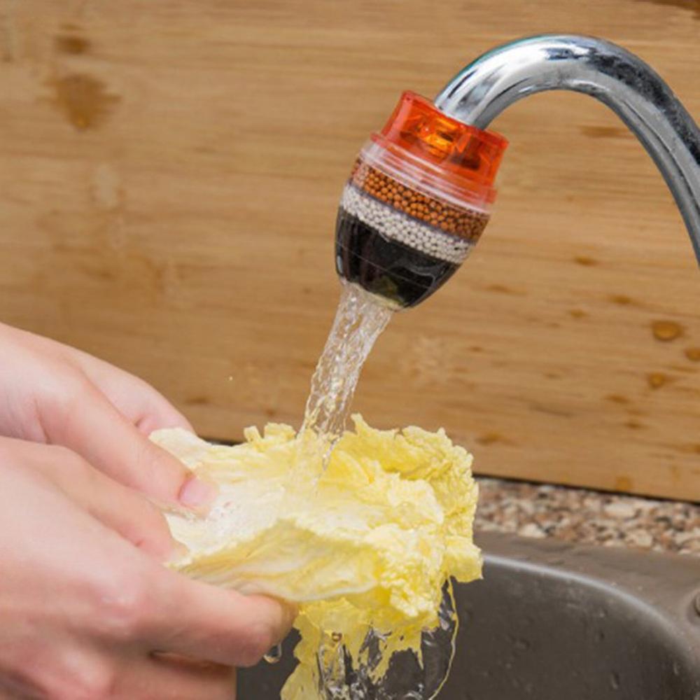 Universal Kitchen Faucet Filter Portable Tap Water Purifier Home Activated Carbon Multilayer Water Filter