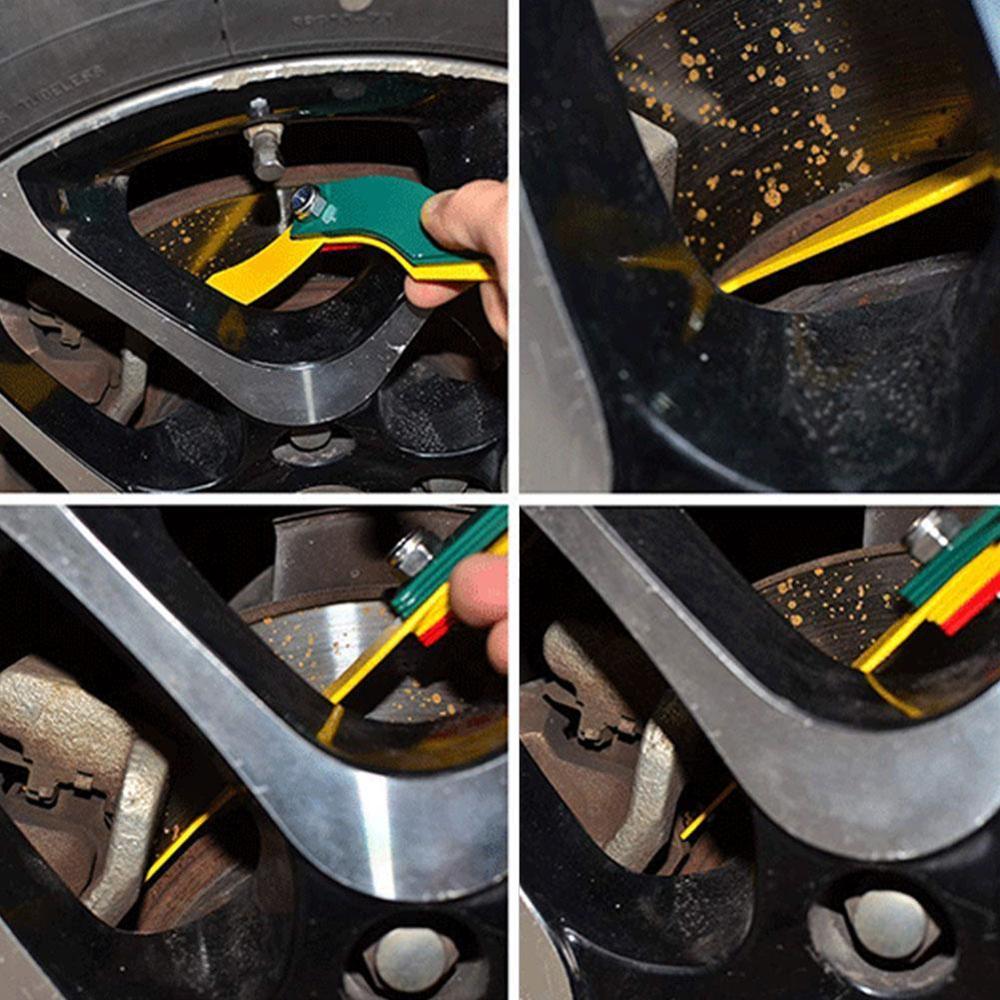 1pcs Brake Pad Scale Brake Pad Thickness Gauge Brake Wear Brake Instrument Measuring Measuring Pad Pad Thickness Instrument D7I9