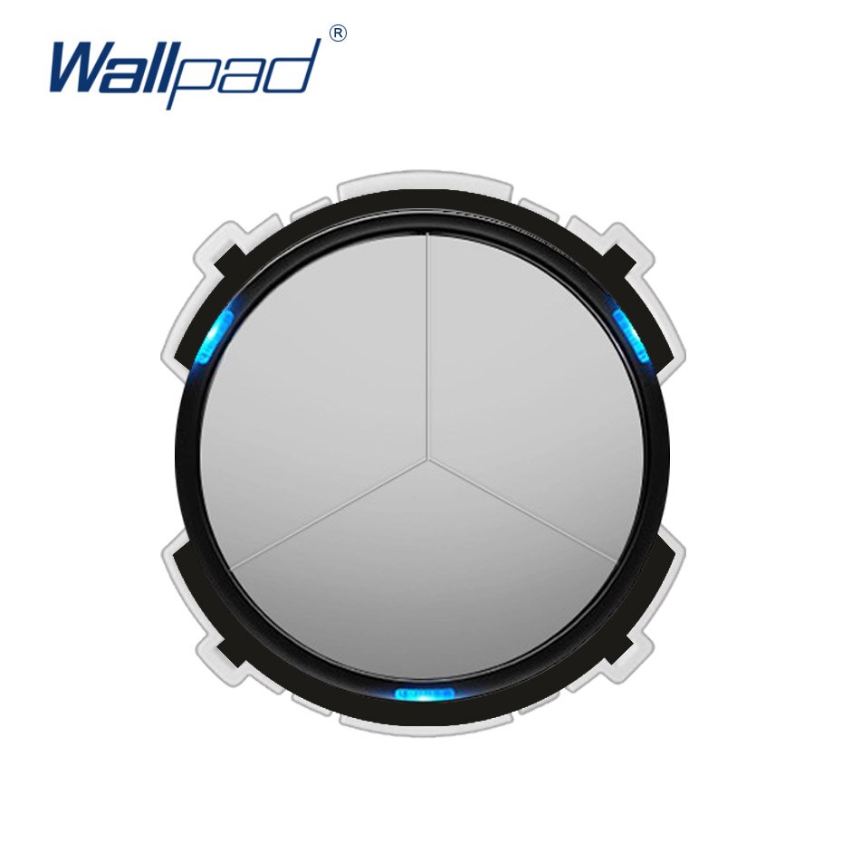 Wallpad 3 Gang 1 Way Wall Light Switch LED Indicator Function Key Only Free Combination