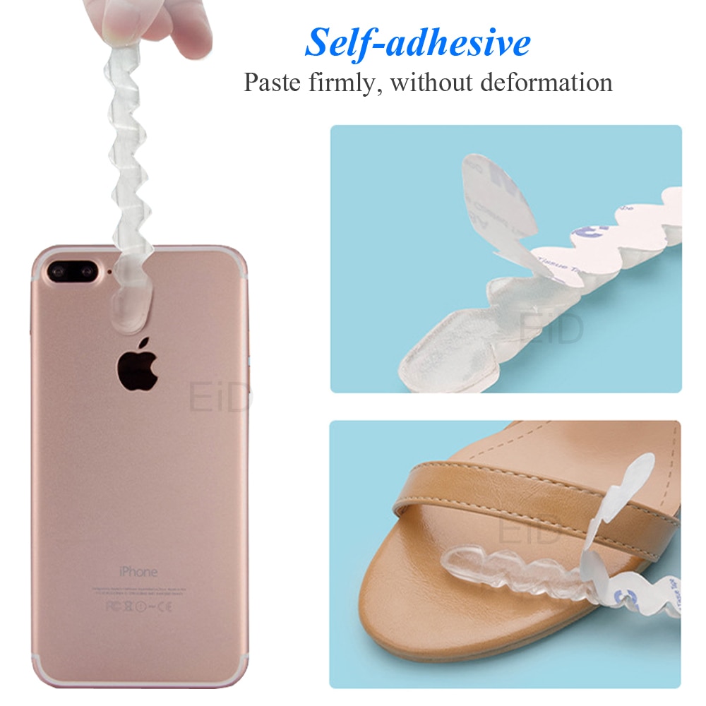 Silikonowe antypoślizgowe wkładki naklejki na wysokie obcasy sandały japonki buty damskie eleganckie samoprzylepne stopka samoprzylepna podkładka żelowa podkładka na przód stopy