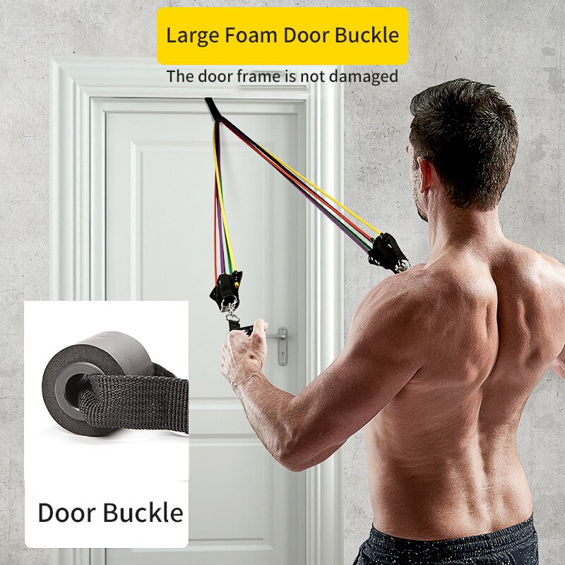 Conjunto de bandas de resistencia TMT TPE, alta elasticidad, gimnasio, ligas de goma, equipo de ejercicio para entrenamiento, Yoga, deportes, Crossfit