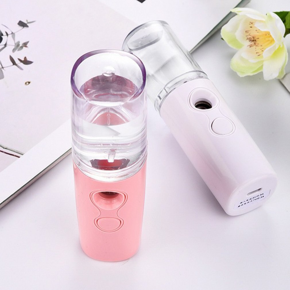 25ml ansiktsspray nano fuktgivande hydratiseringsspray portabel, uppladdningsbar, återfuktande vattenspray i ministorlek