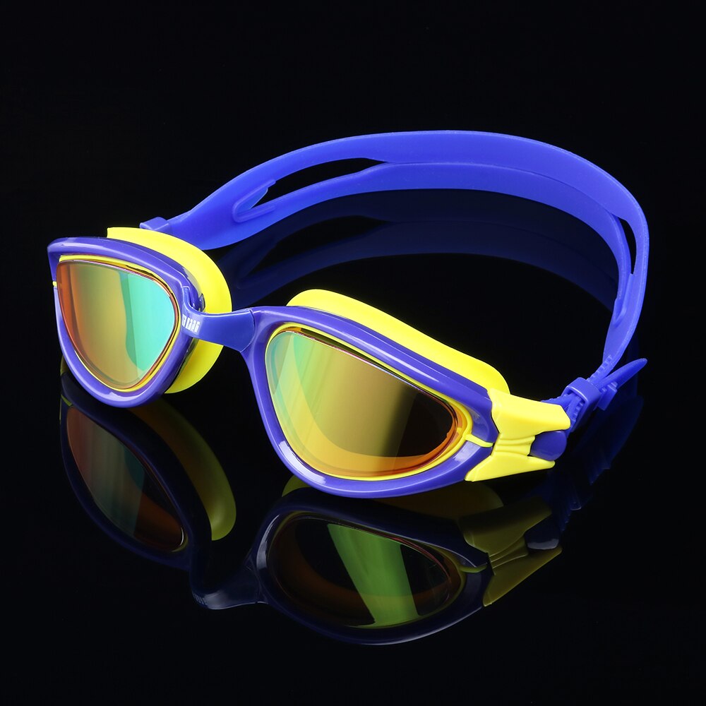 Competition Swimming Goggles Anti-fog Swim Glasses for Men Women Waterproof UV Protection Adult Pool Glasses: Blue