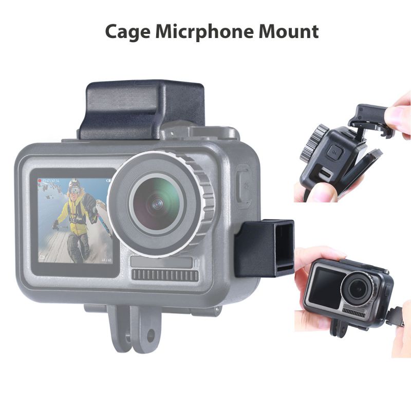 Video Microfoon Koude Wortel Stabilizer Mount Nieuw Speciaal Voor DJI OSMO Action Mic Adapter