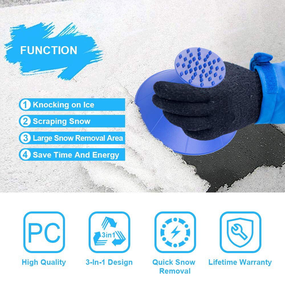 Ice Scraper Removable Magic Shovel Cone Shaped Scraper Car Winter Window Windshield Snow Ice Shovel Removal Car Ice Scraper