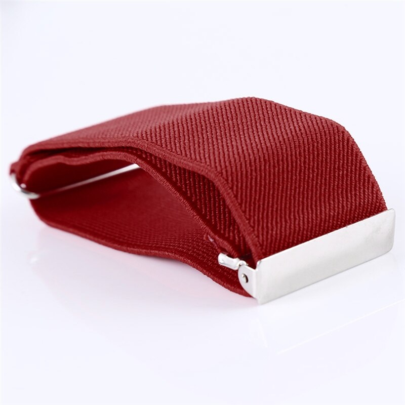 Hommes manches jarretières supports solide bras bandes manches chemise marié élastique jarretière Bracelet en métal pour dames bretelles antidérapantes: wine red