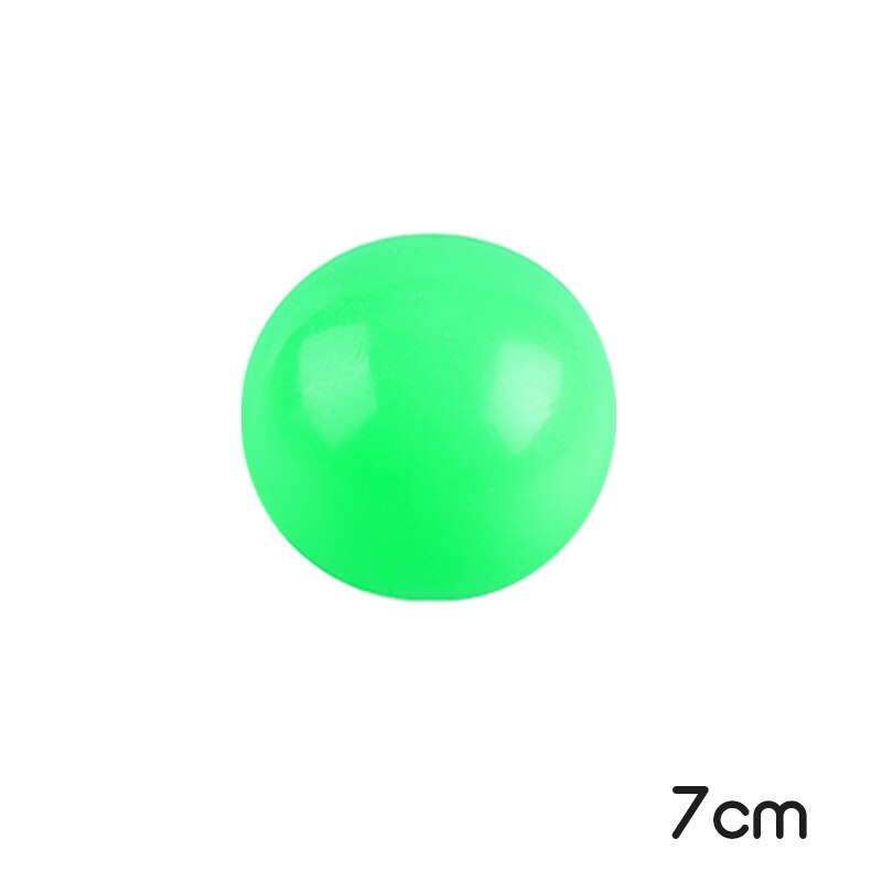 Fluorescent Sticky Ball Pressure Ball Decompression Ball Toy Family Entertainment Children Toy Christmas Globbles Games: 7cm7