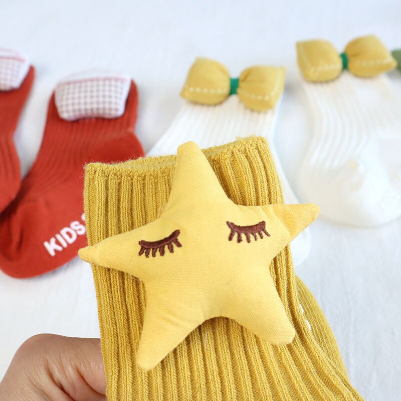 Baby Socks Winter Newborn Baby Boy Girl Cotton Socks Stereo Cartoon Cute Socks Non-Slip Floor Socks Cheap Stuff носки детские