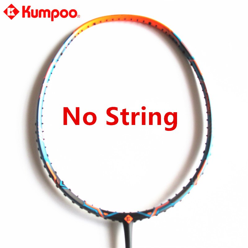 Kumpoo Badminton Racket Super Light 4U 80-84g Full Carbon Ball Control Racquet with 5 Colors L810OLB: K186