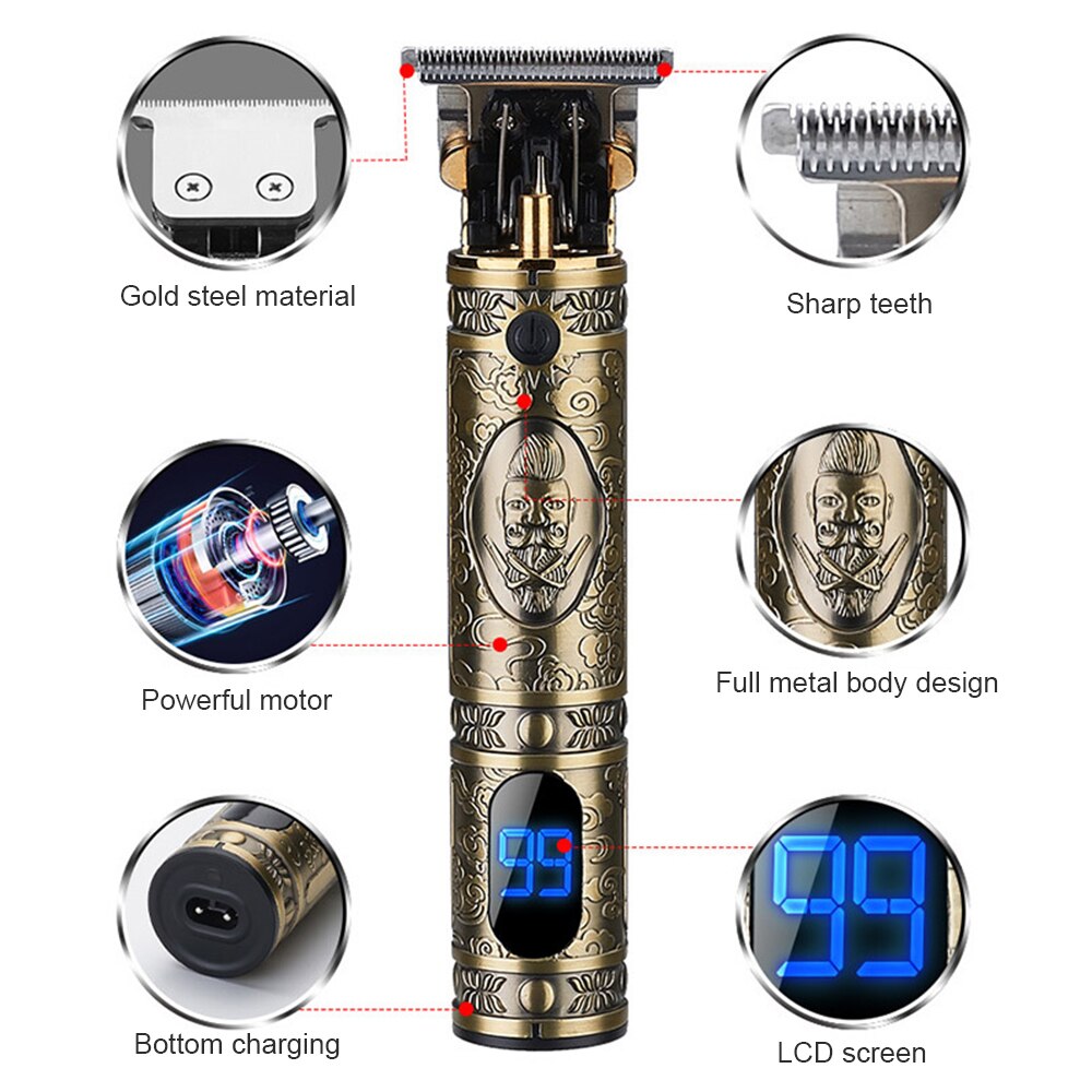 Elektrische Scheerapparaat Oplaadbare Elektrische Baard Trimmer Scheren Machine Voor Mannen Baard Razor Nat Droog Dual Gebruik Wasbaar scheermes