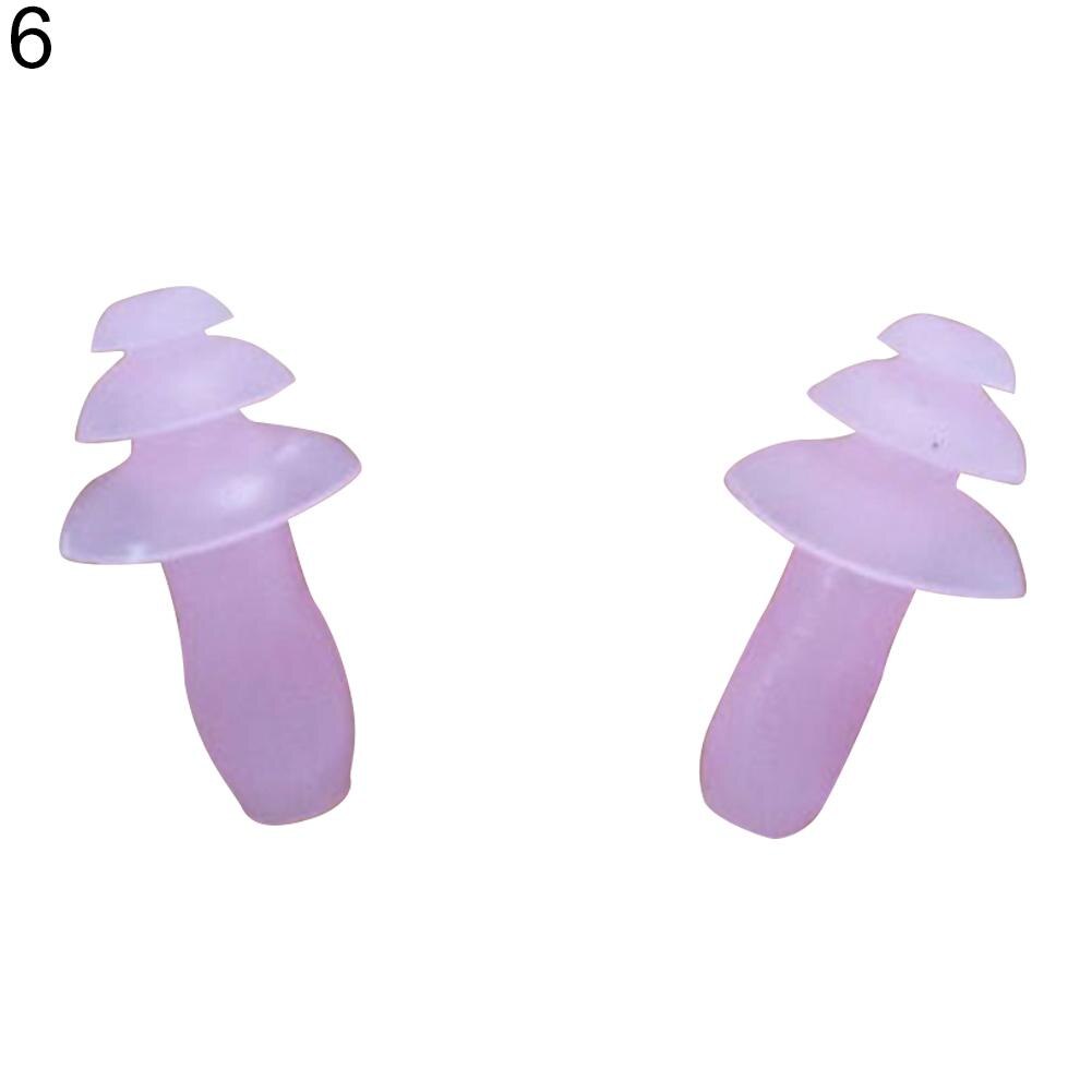1 Pair Silicone Ear Plugs Comfortable Anti Noise Snore Study Sleep Earplugs Sound Defenders Protector Earplugs For Travel: Pink