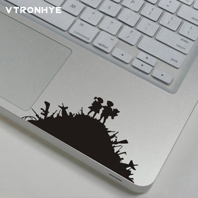 Autocollant partiel noir pour Apple Macbook Air Pro Retina pour Huawei, étiquette amusante, décalcomanie en vinyle, ordinateur portable, Touchpad